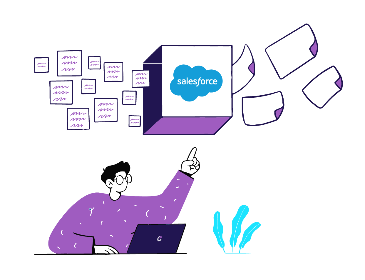 Process #3 - Records are processed and then ready for the Salesforce approval process.